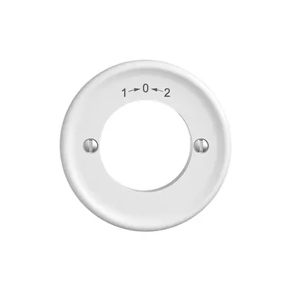 Kit frontale STANDARDdue 1>0<2 bianco per interr.chiave 