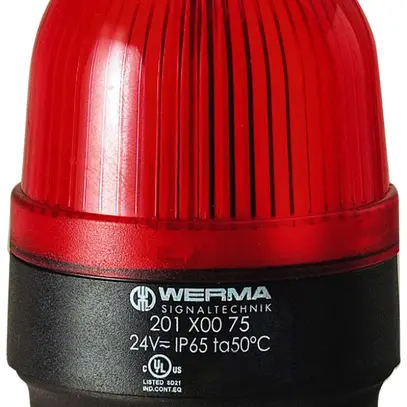 Blitzleuchte BM 230VAC rot Ø58mm IP65 