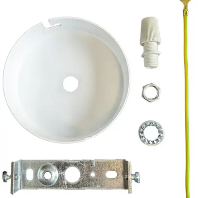 Baldaquin Elektrogros acier Ø100×24mm blanc 