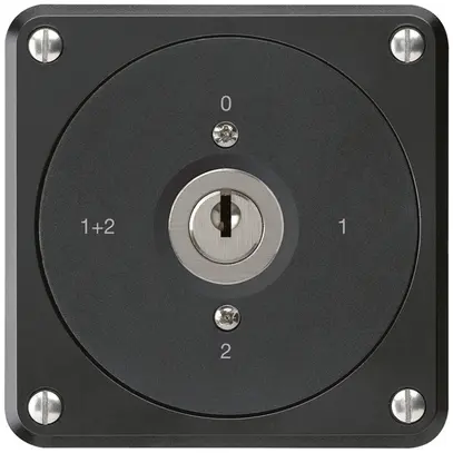 Interruttore a chiave INC robusto senza copertura 1/1P nero 