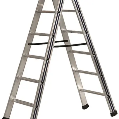 Escabeau double Plica Pikasso, 8 marches, aluminium 
