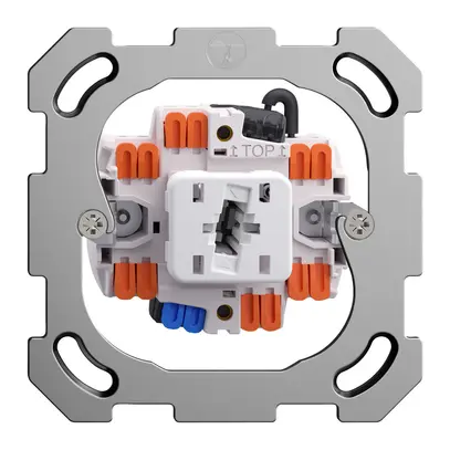 Einsatz Leuchtdruckschalter FH 6/1L LS, LED blau beleuchtet 