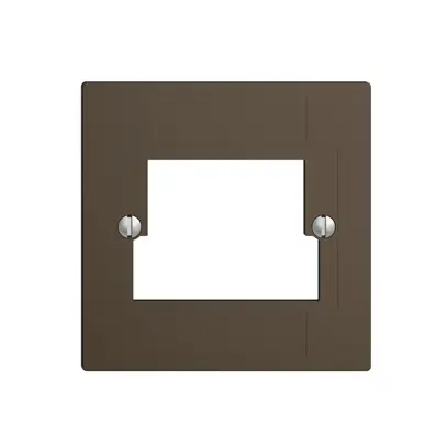 Plaque frontale 2×TT,2×RJ45 coffee ITplus ITM EDIZIOdue 