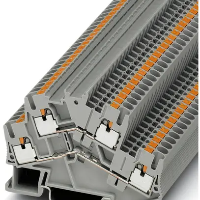 Morsetto 2 piani 0.14…4mm² grigio con.Push-in PTTBS 2.5 
