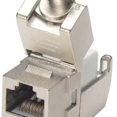 Module de raccordement RJ45 Cecoflex, Keystone, cat.6A/s, gris 