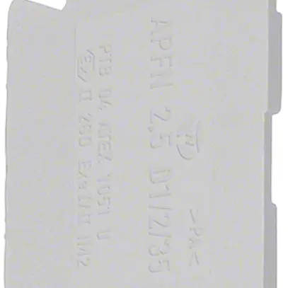 Parete d'estremità Hager per KYA02LH3, KYA02LP, KYA02KD bride L 2.5mm² grigio 
