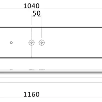 Plafoniera LED Philips CoreLine FastSet 34W 4800lm 830/840 IP44 1.2m bianco 