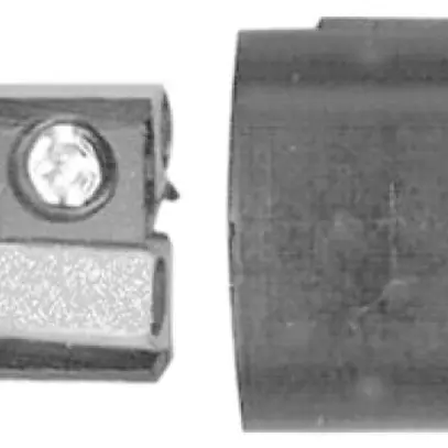 Prise mobile haut-parleur 2P gris, raccordement à vis 
