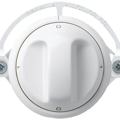 Insert pour interrupteur rotatif ENC basico 0/1L blanc 