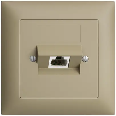 Presa INC 1×RJ45/u 4P ITplus EDIZIOdue sand 