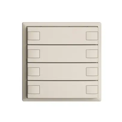 KNX-Taster RGB EDUE, 250mW, o.LED, 8×Taste, 1×Tastenbelegung, crema 