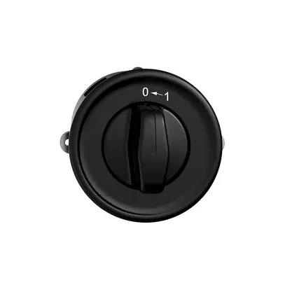 Contact pivotant ENC 0<-1/1P STANDARDdue noir, avec manette 