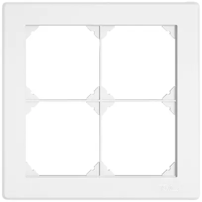 Intestazione INC EDIZIO.liv SNAPFIX® 2×2 per combinazioni a libera scelta bianco 