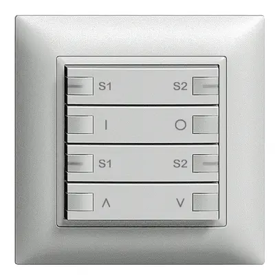 Station ENC centrale-sec.scène ON-OFF mot. ZEP 2c/4t EDIZIOdue silver 