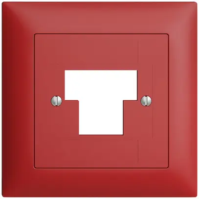 Kit frontale EDIZIOdue berry 88×88mm 1×TT 2×RJ45 