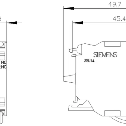 Modulo di contatto Siemens SIRIUS ACT 1R+monitoraggio pavimento morsetti a vite 