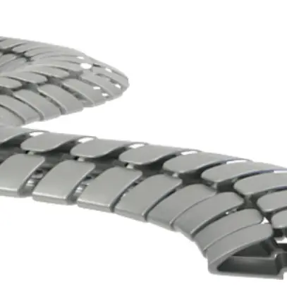Caniveau de câble flexible MH argent 
