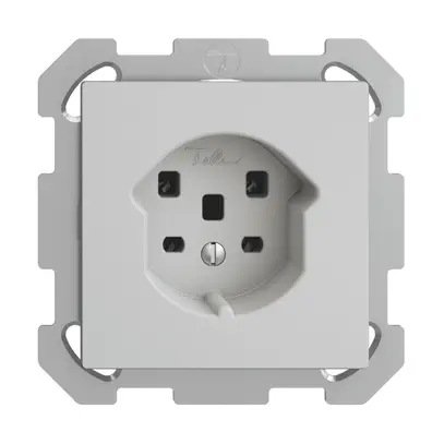 UP-Steckdose EDIZIOdue T25 16A hellgrau, Schraubklemmen 