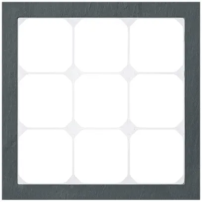 Abdeckrahmen KAL.art 3×3 214×214mm Schiefer schwarz 