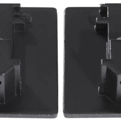Bouchon de fermeture EGLO pour rail conducteur 3-phases, noir, 2 pièces 