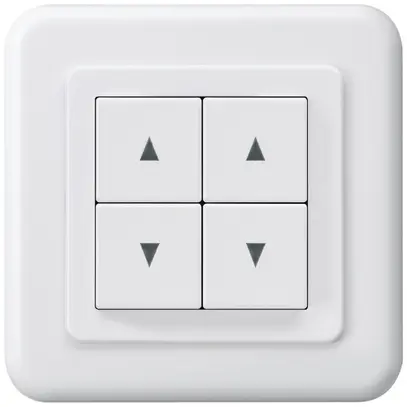 Interrupteur double pour store ENC basico C blanc 