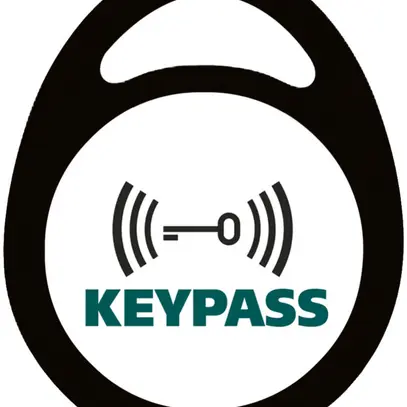 Transponder porta-chiavi Hager nero, 10 pezzi 