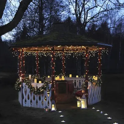 Guirlande lumineuse System 24 Extra, 3×0.4m, noir, 1W, 49 LED, blanc chaud 