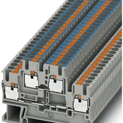 Morsetto 2 piani 0.14…4mm² grigio connessione Push-in PTTB 2.5-L/N 