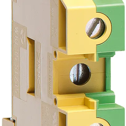 Durchgangs-Reihenklemme Hager 35mm², PE, Schraubklemme, Breite 54mm 