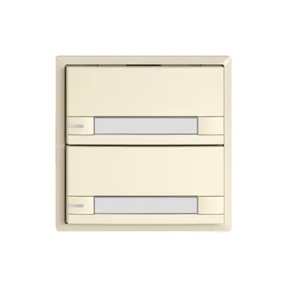 Pulsante KNX RGB EDIZIO.liv SNAPFIX® sensore temp.RGB-LED targ.2× com.2T cr 