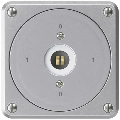 Interrupteur à clé carrée ENC robusto sans clapet 0/3P aluminium combi 