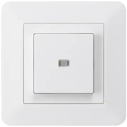 Pulsante luminoso INC kallysto.trend A-R/2P bianco 
