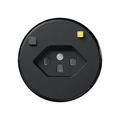 Prise FI ENC CLASSIC E T23 30mA, shutter, noir 