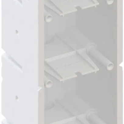 Boîte pour paroi creuse AGRO 4×1 850°C avec pattes, M20/25, blanc 