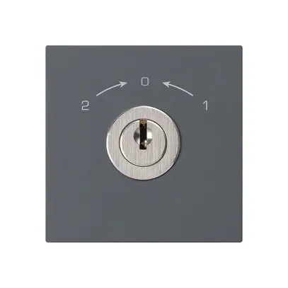 Contact pivotant 1->0<-2 anthracite KAL avec serrure Kaba 8 