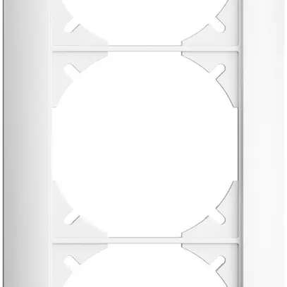 Cadre de recouvrement EDIZIOdue 1×3 blanc 