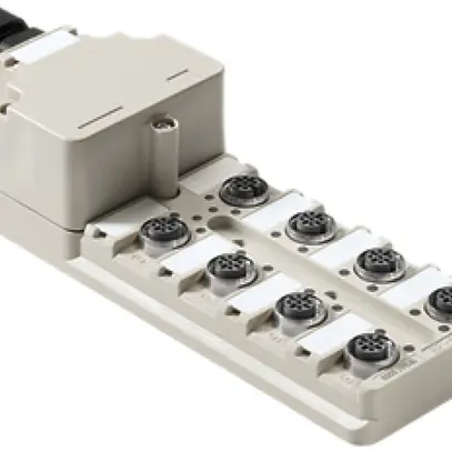 Distributeur Weidmüller SAI-8-M M12 OL version capot 8 prises 5L M12 