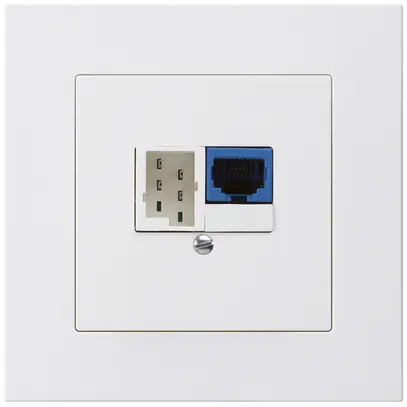 Boîte ENC DSL kallysto.pro 1×RJ45/1×T+T blanc 