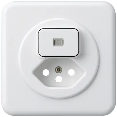 Kit frontal ENC basico 86×86mm blanc avec lentille pour combinaison grd.I S3/T13 