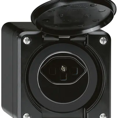 Prise AP robusto type 23 noir 