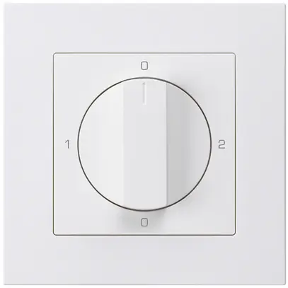 Interruttore rotativo INC kallysto.pro 2/1L bianco con manopola 
