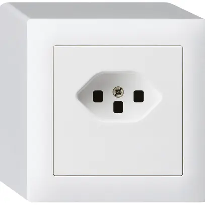 AP-Steckdose kallysto T23 weiss Schraubklemme 