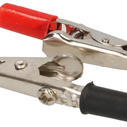 Set di morsetti coccodrillo MH rosso/nero 16A, 48V, Ø4mm 