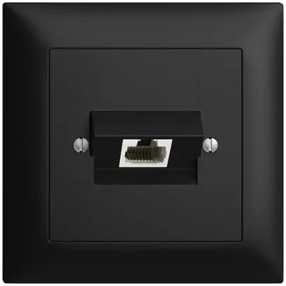 Presa INC 1×RJ45/u 4P ITplus EDIZIOdue nero 