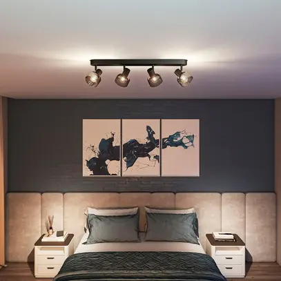 Spot Philips Sleet E14 4×25W 648×134mm noir 