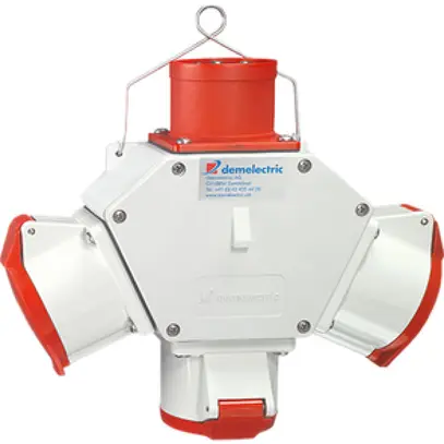 Kreuzverteiler Demelectric HG840 3×CEE 32/5 1×Stecker CEE 32/5 