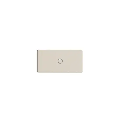 Poussoir 1/2 ENC Edue Wiser symbole O (hors) crema 