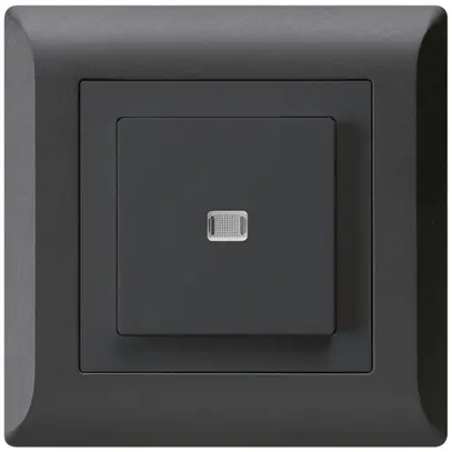 Pulsante luminoso INC kallysto.line A-R/2P nero 