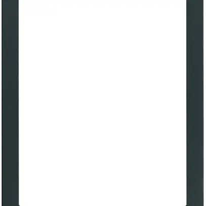 Cadre design vidéo Hager elcom.touch carré noir 