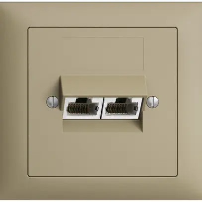 Presa INS 2×RJ45/s 4P sep. EDIZIOdue sand ITplus 